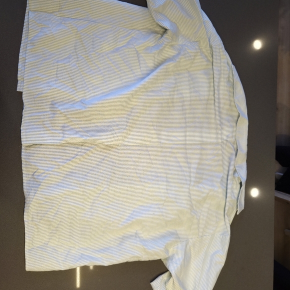 Djerf Avenue Striped Shirt - Green and White - Picture 2 of 4